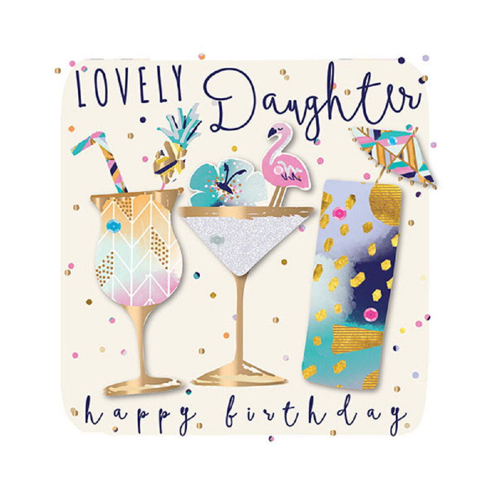 Lovely Daughter Embellished Birthday Greeting Card Talking Pictures Cards