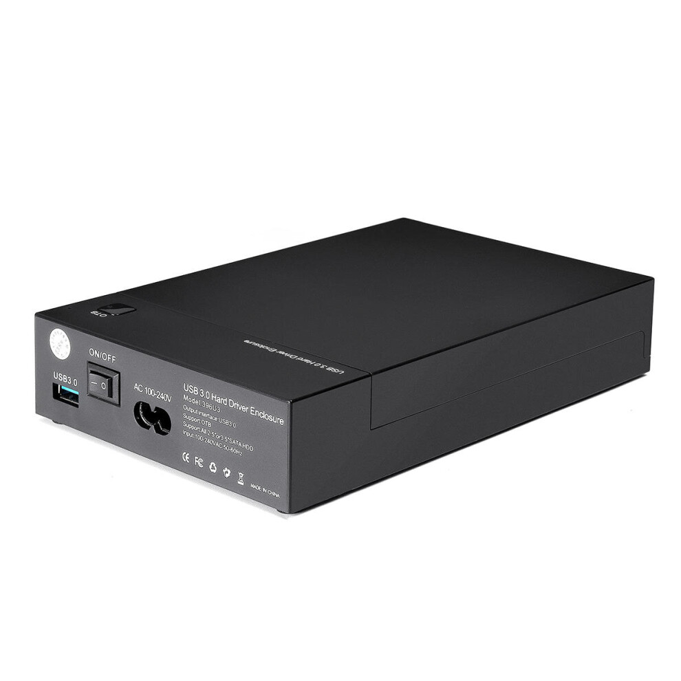 Usb3.0 To Sata Serial Hard Disk External Box Enclosure Case For 2.5/3.5 Inch Hdd Ssd Hard Drive Black 4151093654192