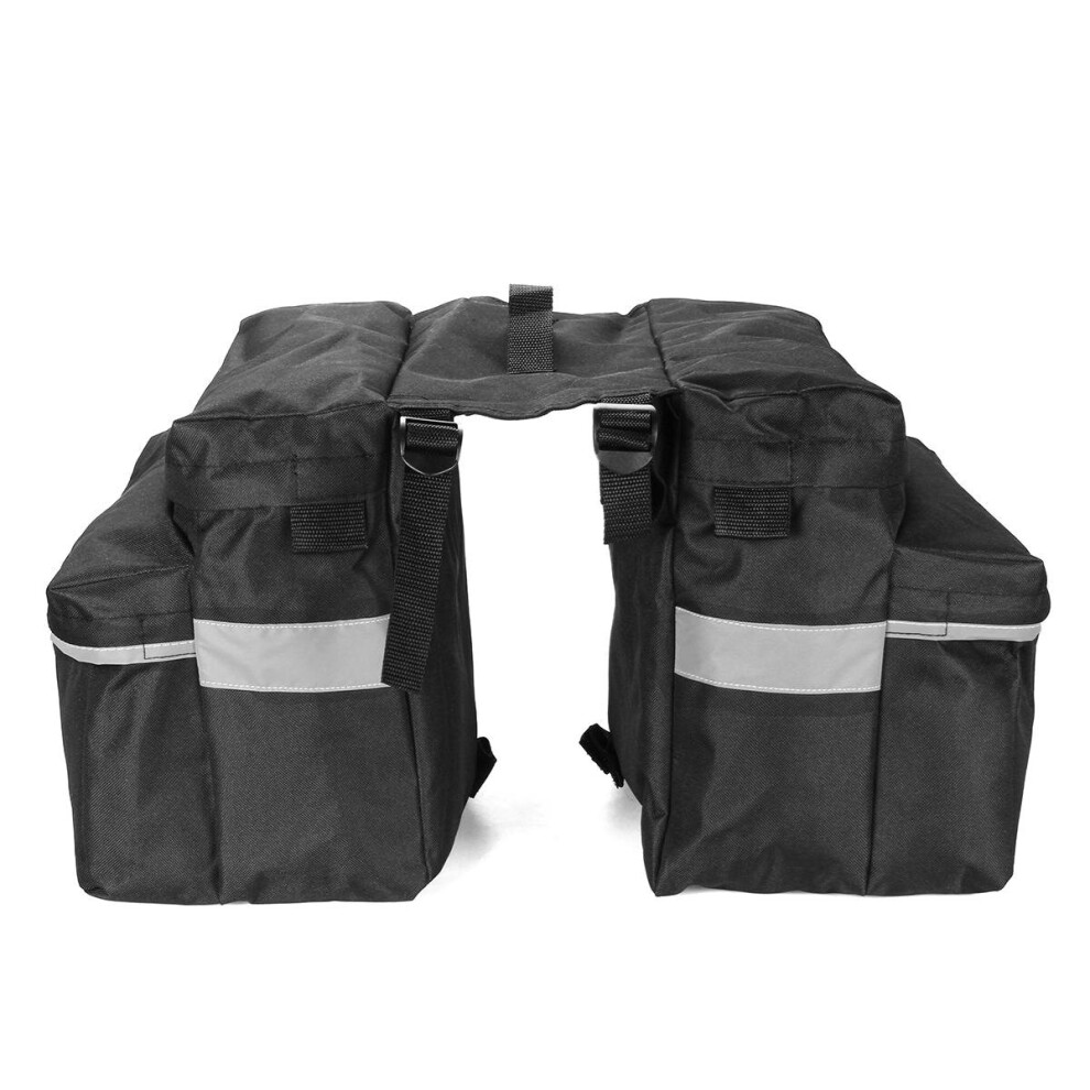 Motorcycle Canvas Saddlebags Saddle Swingarm Bag Left Right Side Scooter Atv Tool Bags Black 4191026505054