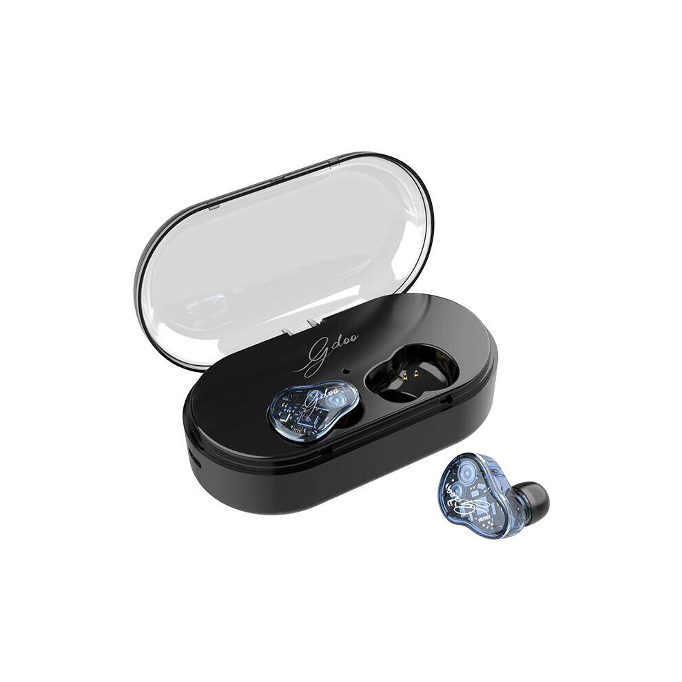 [Dual Dynamic Driver] Z6 Tws Tooth 5.0 Earphone Hifi Bass Graphene Smart Touch Ipx7 Waterproof Headphone Color Blue 4191026555233