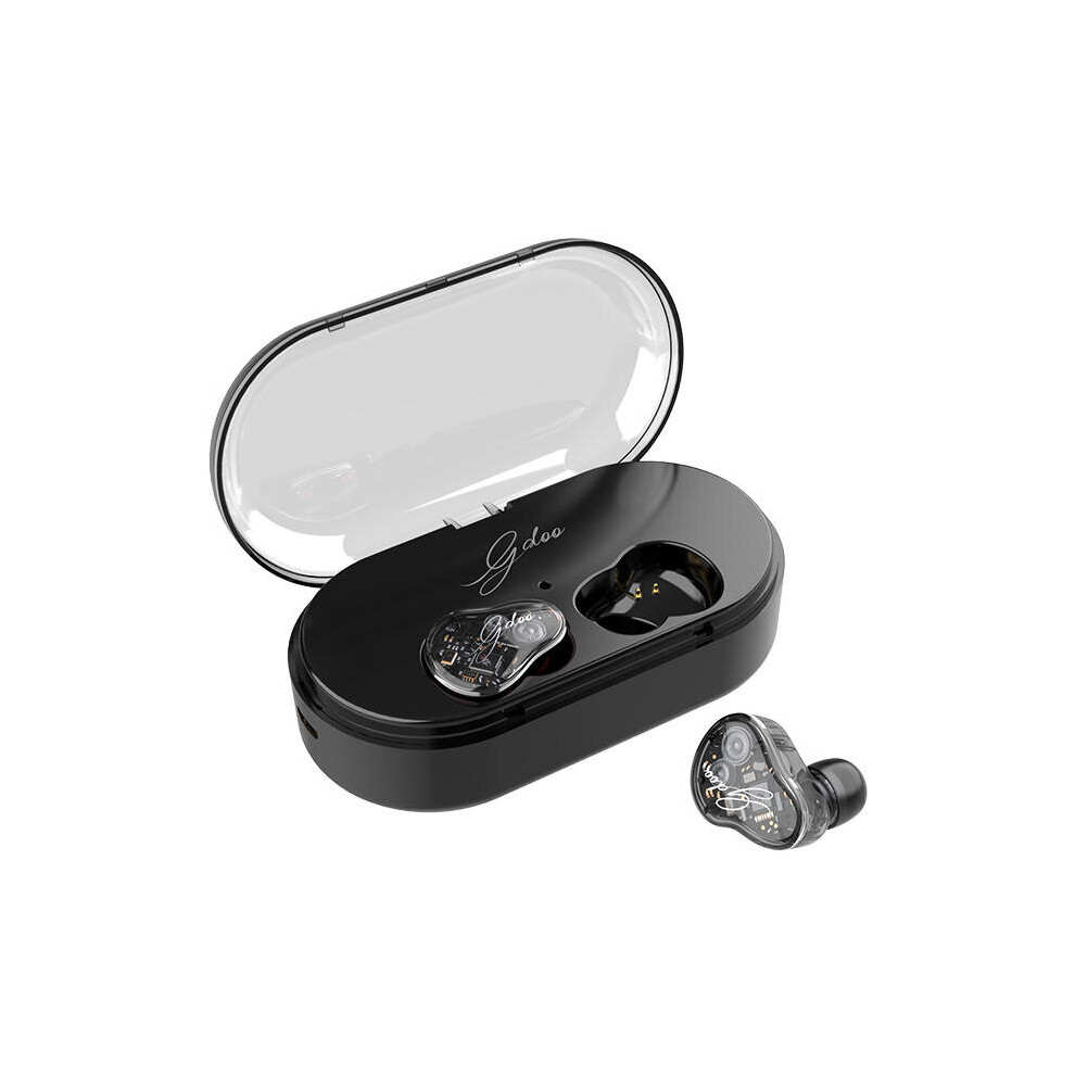 [Dual Dynamic Driver] Z6 Tws Bluetooth 5.0 Earphone Hifi Bass Graphene Smart Touch Ipx7 Waterproof Headphone Color Gray 7082497832329