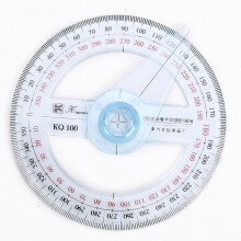7Pcs 10cm Plastic 360 Degree Protractor Ruler Angle Finder Swing Arm School Office