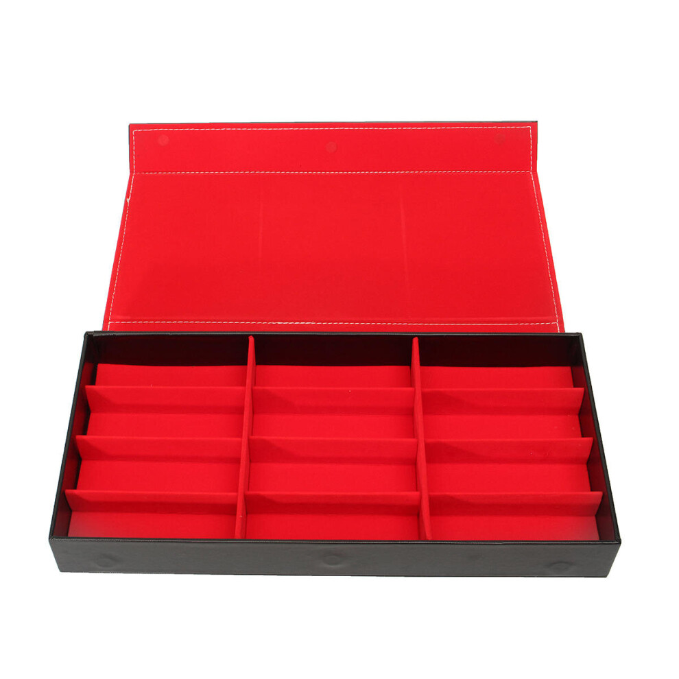 12 Slot Grid Eyeglass Display Storage Stand Case Box Holder Sunglasses Glasses