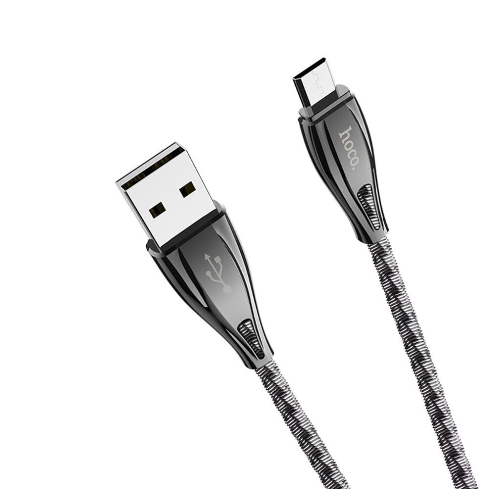 U56 Metal Armor Micro Usb Charging Data Sync Cable For Android Smartphone 1.2M 4191026521801