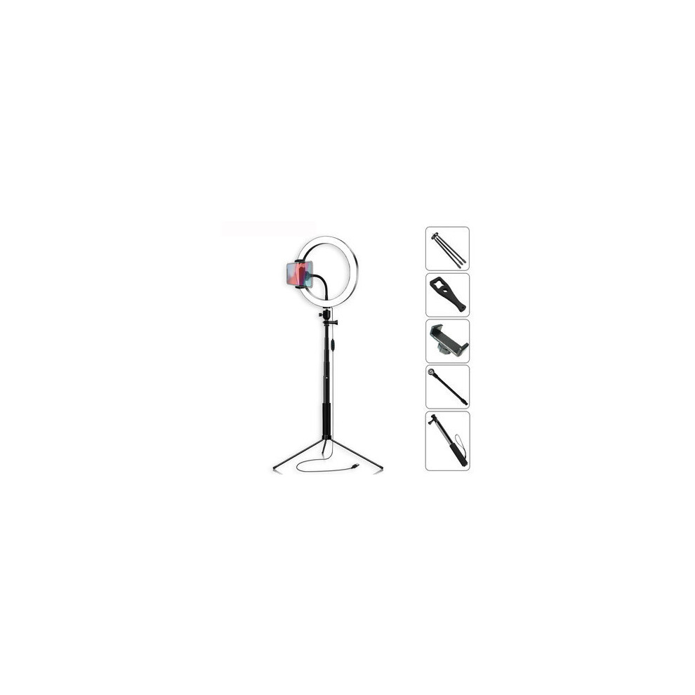 Selfie Stick 5500K Dimmable Video 26Cm Led Ring Lamp With Phone Holder Bluetooth Shutter Wrench For Youtube Tik Tok Live Streaming Light 4151093604852