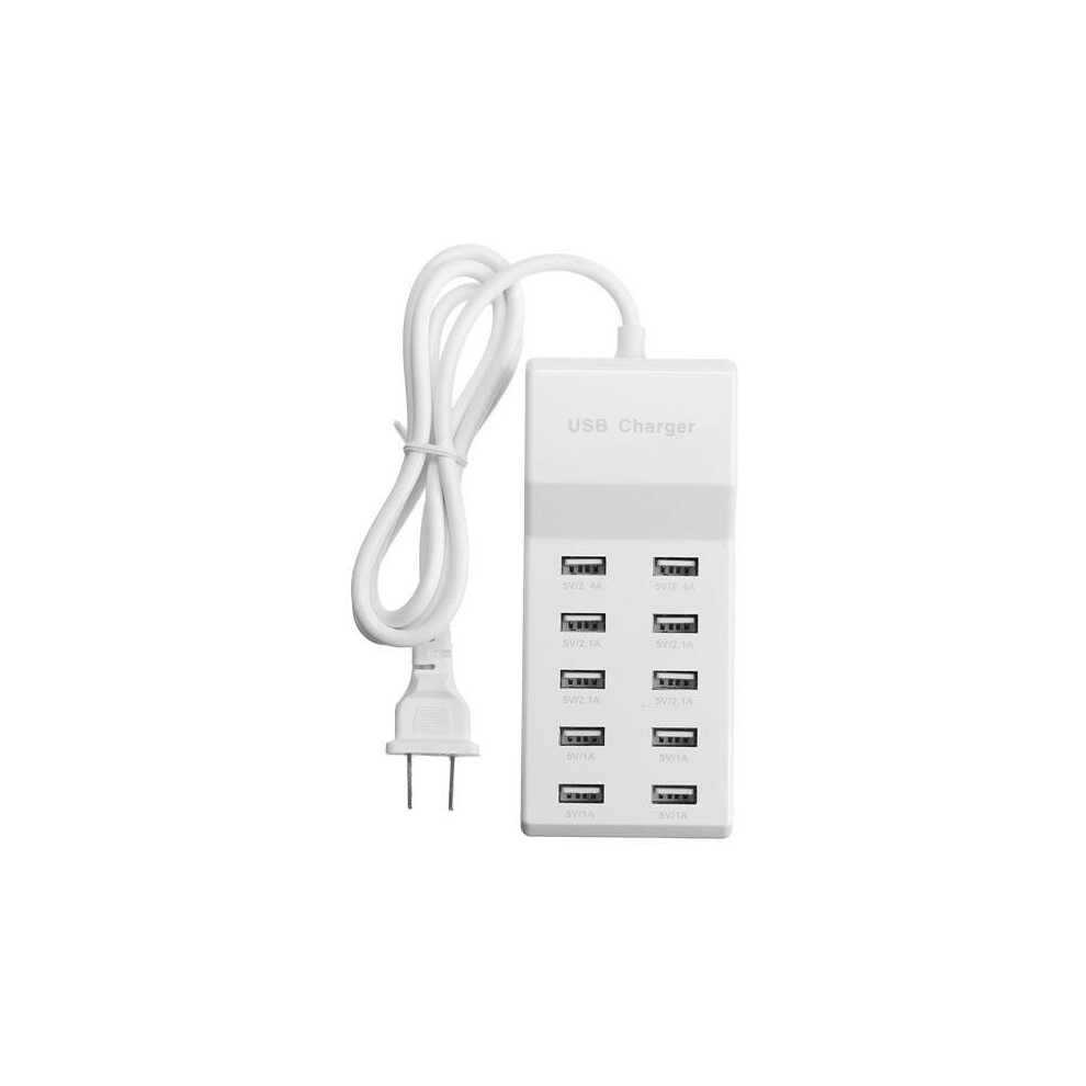 Universal Ac 100-240V 10 Port Usb Charging Station For Smartphone Tablet 4151093637485