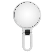 Miroir de maquillage réglable avec grossissement 10x Miroir pliant double face pour salle de bain et voyage