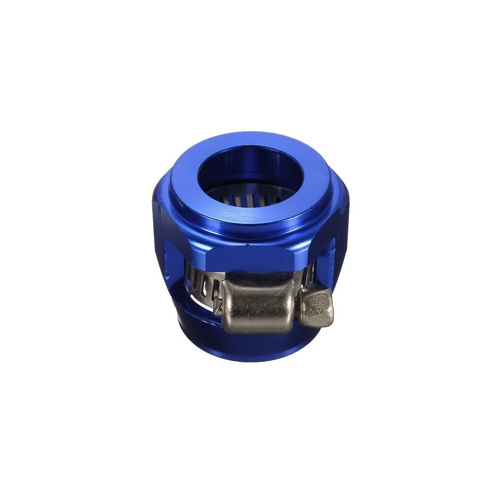 2Pcs An6 15Mm Car Hose End Finish Fuel Oil Water Pipe Clamp Clip Color Blue 840079316288