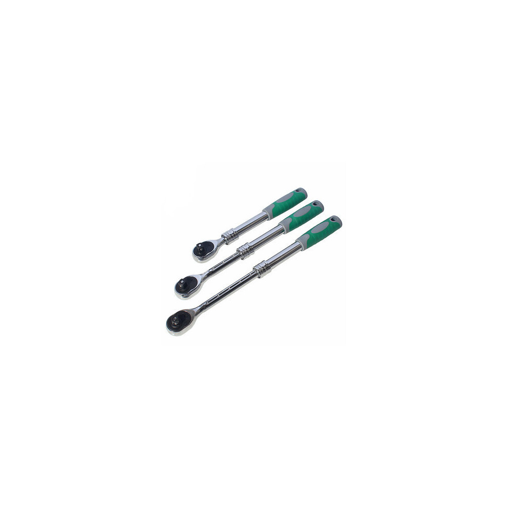 3Pcs 1/2Inch Auto Telescopic Ratchet Wrench Universal Key Spanner Length 31-44Cm Torque Wrench Car Bike Repair Tools 6901722560879