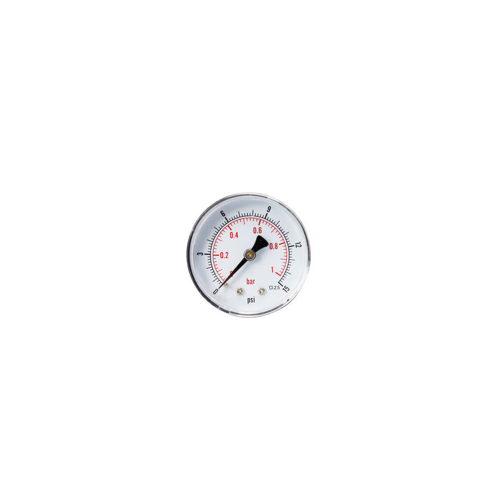 Ts-Y50z8-15Psi 52Mm Dial 1/8 Bspt Pressure Gauge 8651957789627