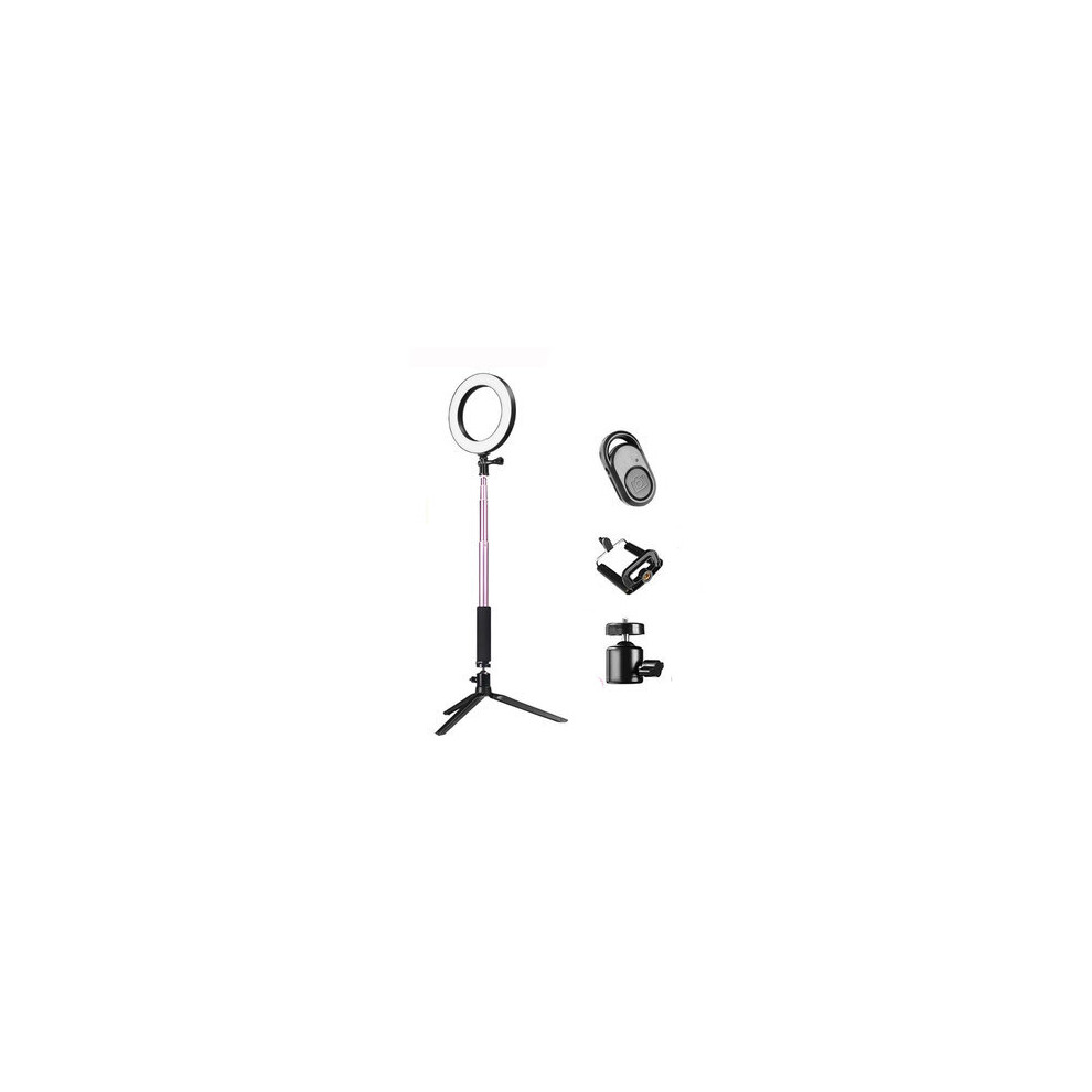 Dimmable Video Ring 14.5Cm Led Makeup Lamp With Selfie Stick Tripod Bluetooth Shutter For Youtube Tik Tok Live Streaming Light 4151093604876