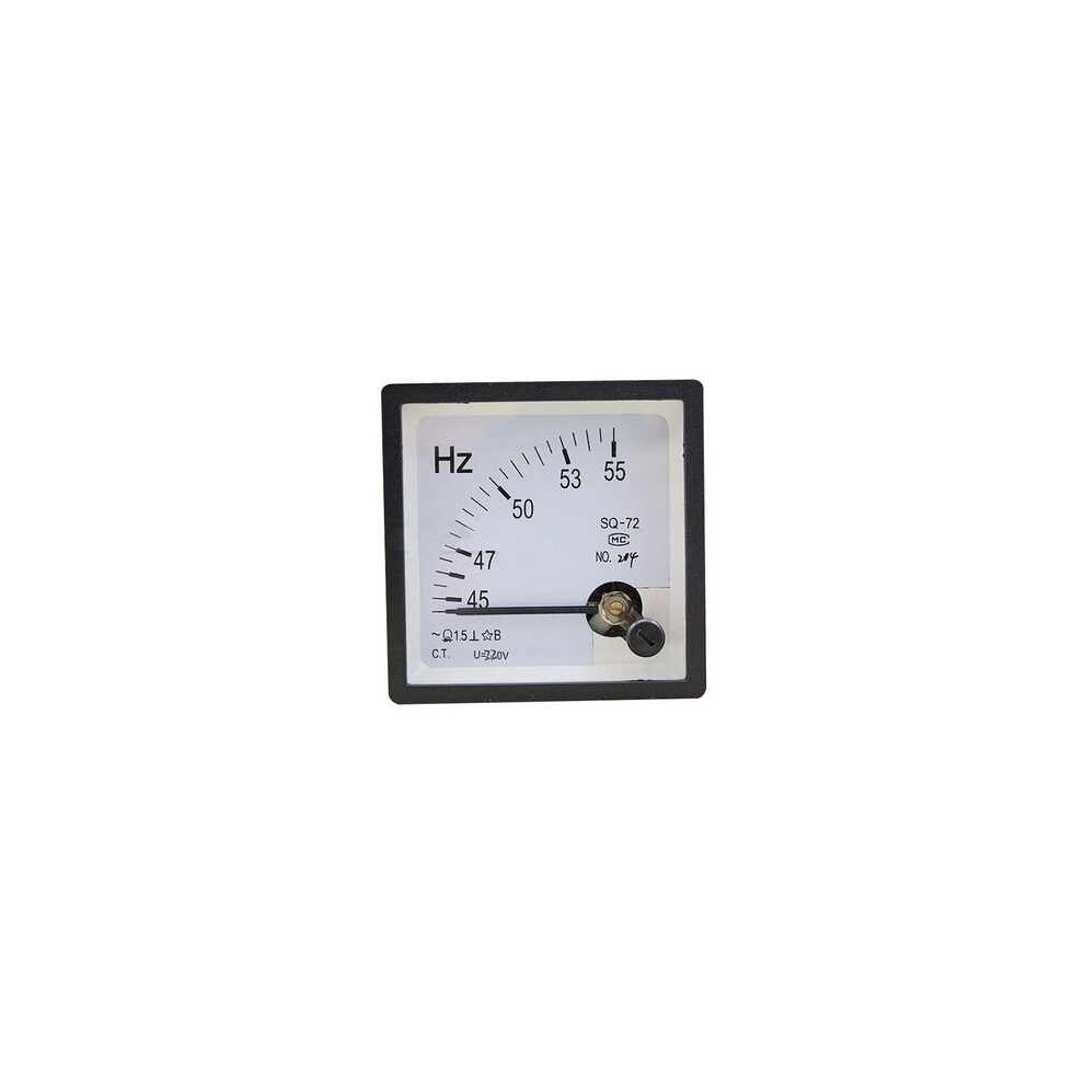 45-55Hz 220V Analog Panel Pointer Type Ac Frequency Meter Hertz Indicator For System Monitoring Frequency Tester 8651963789901