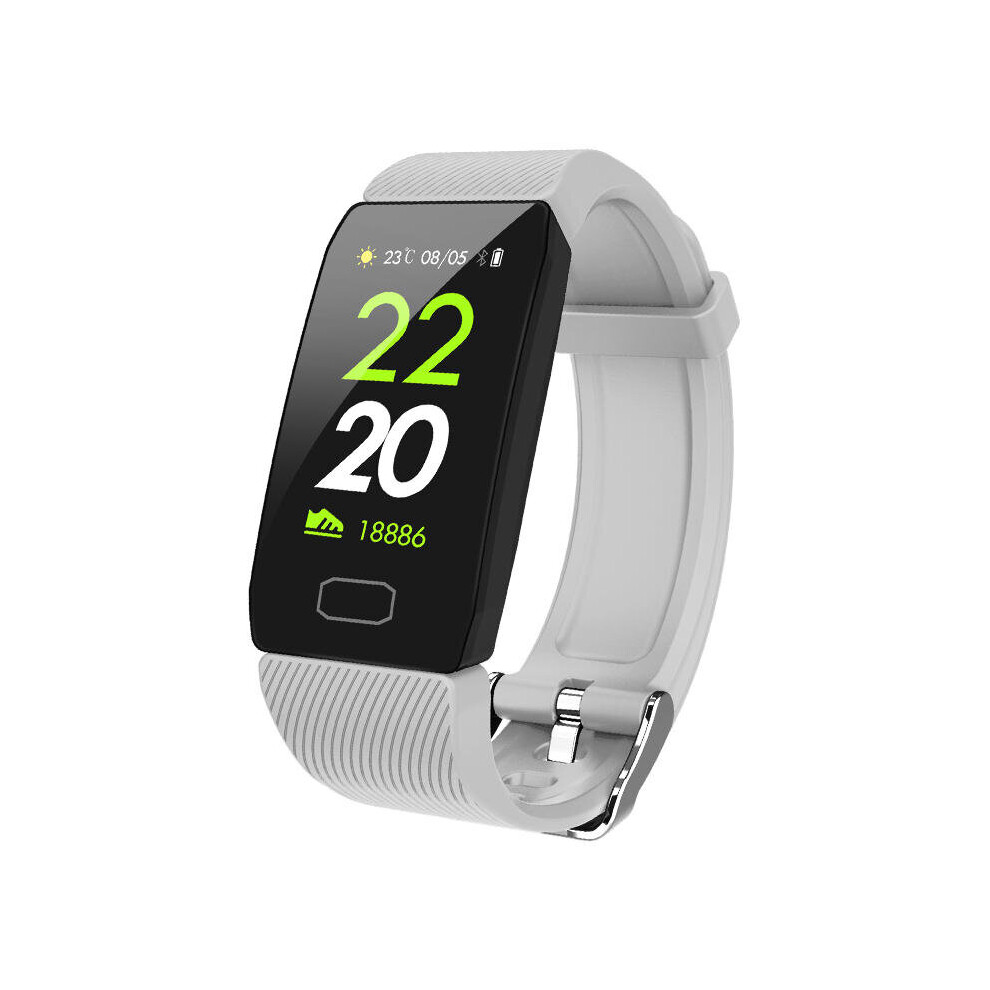 Q1 1.14' All-Day Heart Rate Blood Oxygen Sports Mode Weather Alarm Multi-Language Smart Watch Band Color Gray 6441594704099