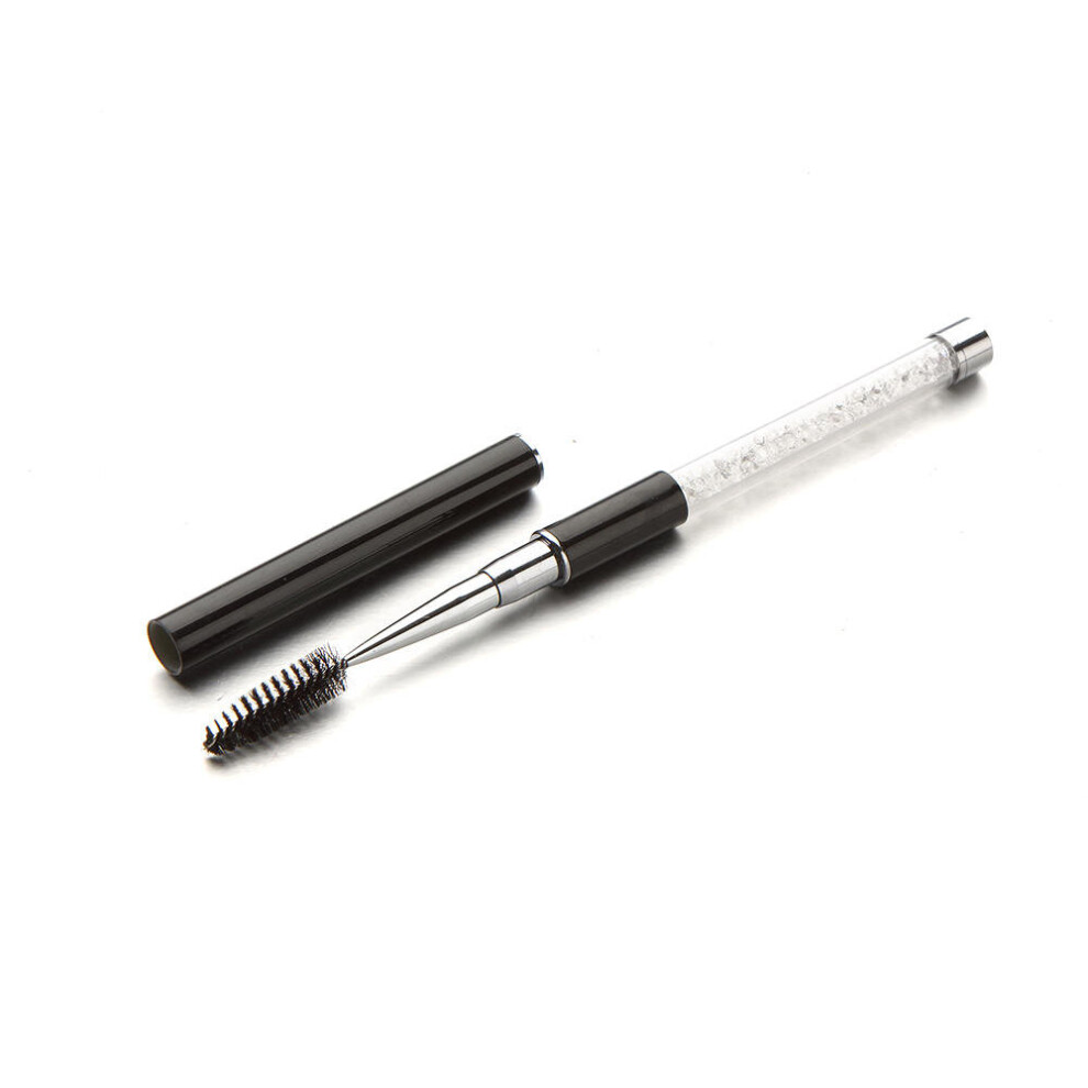 3Pcs Eyelash Brush Curler Comb Long Fake Mascara Applicator Rhinestone Makeup Brushes Tools