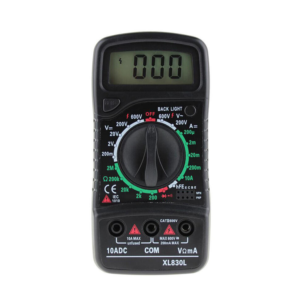Xl830l Digital Lcd Multi Meters Volt Meterr Ammeter Ac/Dc/Ohm Volt Current Tester+Aneng Smd Chip Component Lcr Testing Tool Multimeter Pen Tweezer Red 6901722564150