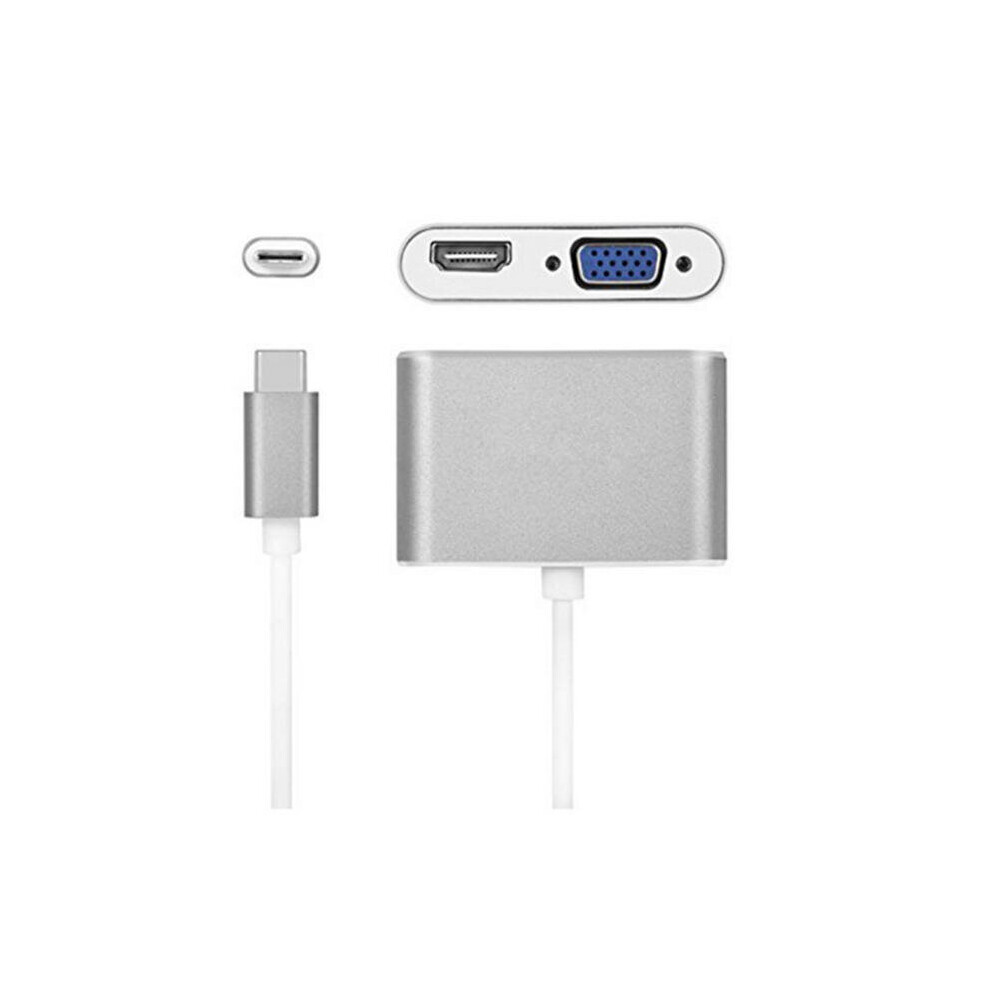 Usb-C Type-C To 4K 30Hz + Vga 1080P Adapter For Smart Phone Laptop Tablet Pc Macbook 7082497832855