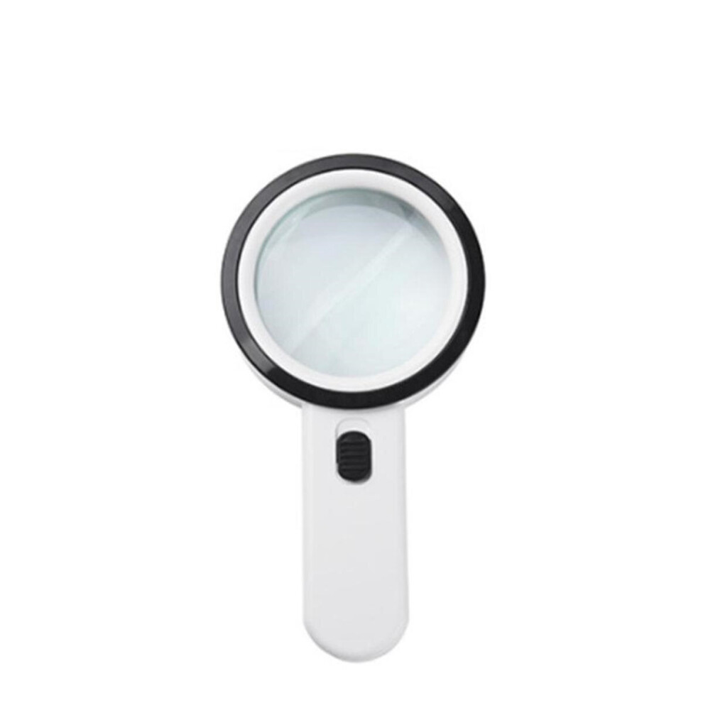10X Illuminated Large Magnifier Handheld 12 LED Lighted Magnifying Glass for Seniors Reading Soldering Jewelry Exploring