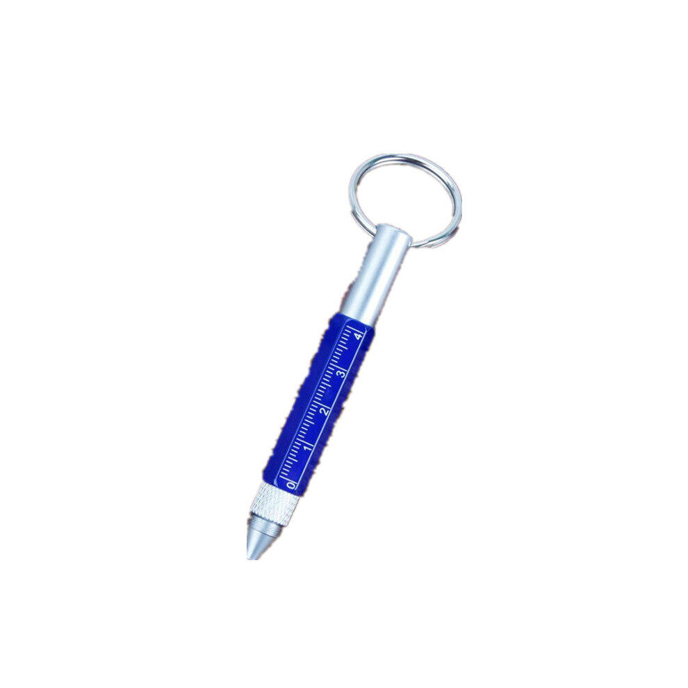 2Pcs 6 In 1 Retro Metal Multifunction Mini Ballpoint Pen Capacitive Touch Screen Stylus Drawing Pen With Scale 06 Color 6441594703689