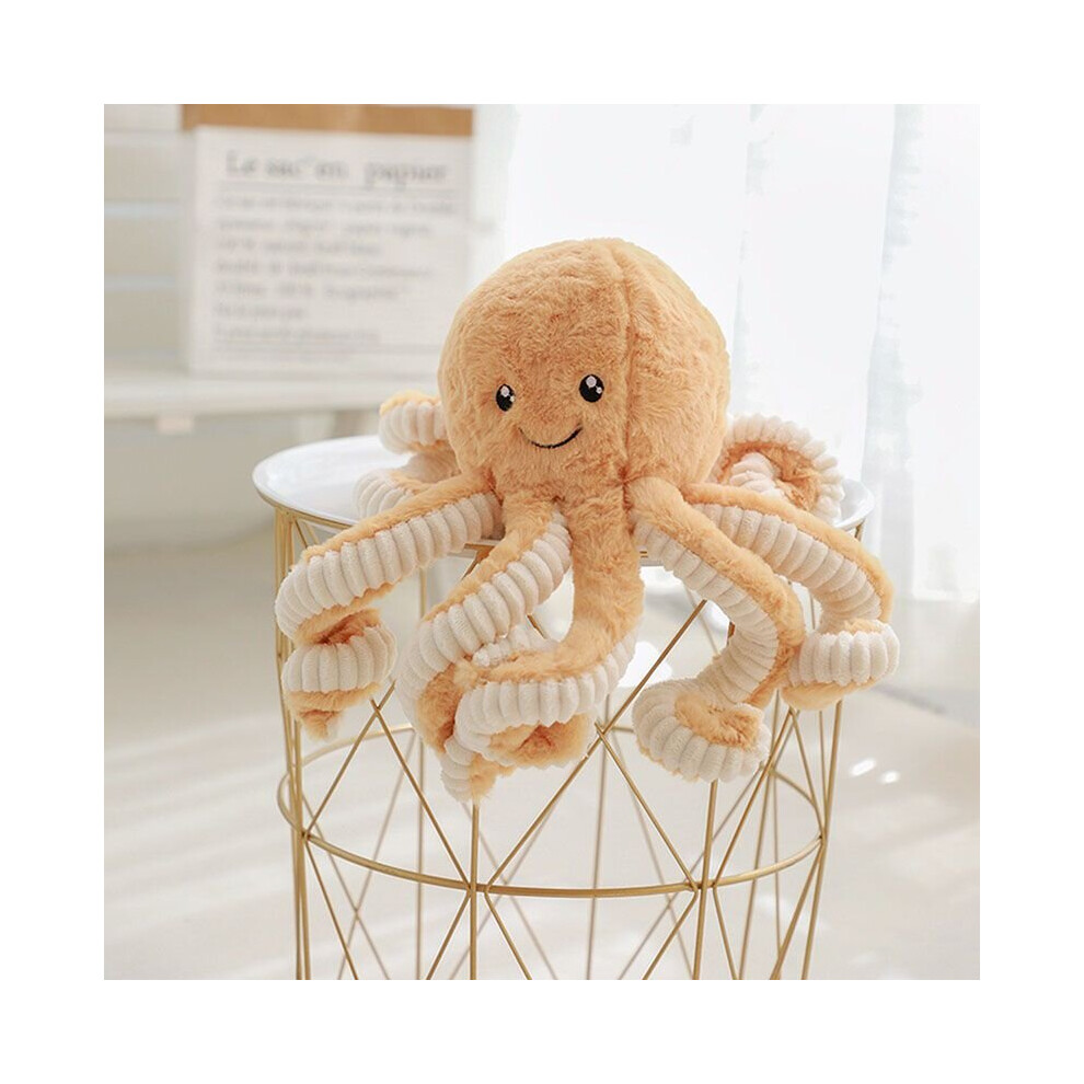 (, 40Cm) 15.7''Octopus Plush Stuffed Toy Pillow Plush Gift Brown