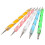 4Set 5Pcs 2 Ways Color Nail Art Dotting Marbleizing Paint Pen 4
