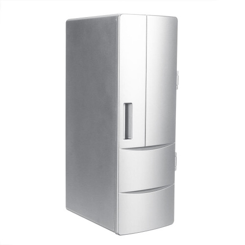 USB Small Car Refrigerator Office Computer Ice Refrigerating Heating DC 5V