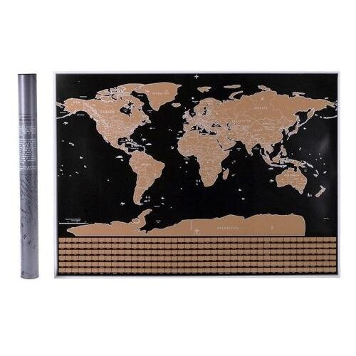 Scratch Off Map Interactive Vacation Poster World Travel Maps SMALL