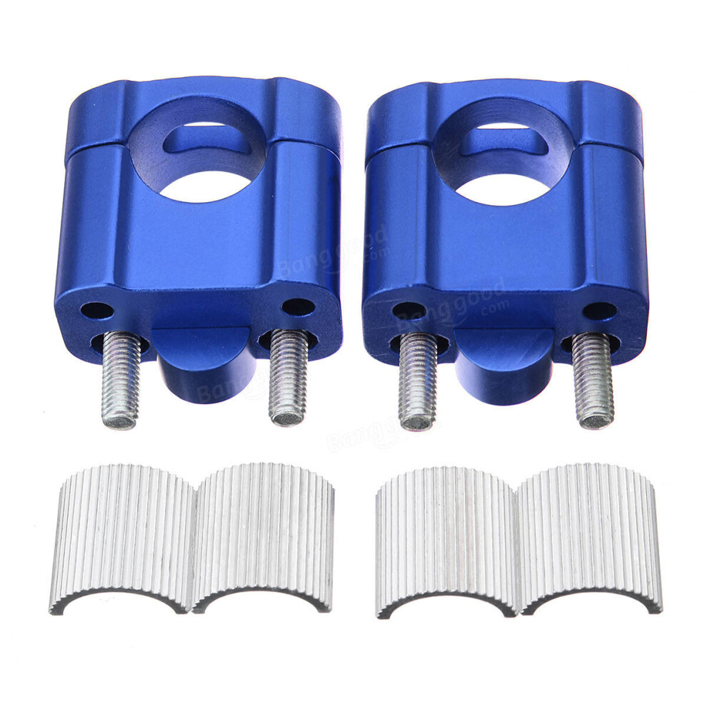 22Mm 28Mm Universal Motorcycle Handlebar Clamp Riser Taper Dirt Bike Color Blue 5202984947752