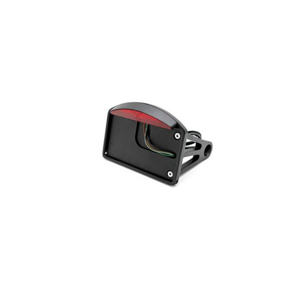 Motorcycle License Plate With Led Tail Horizontal Side Mount Bracket Light 4191026502565