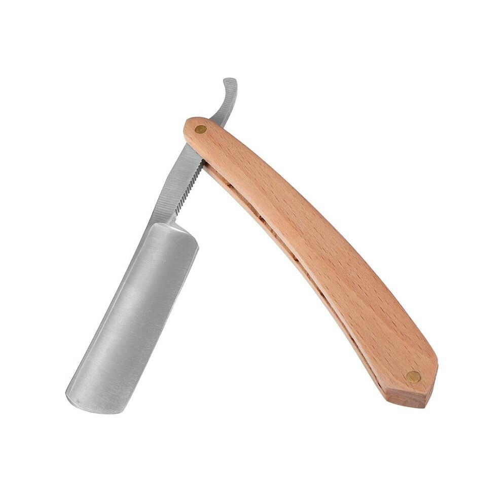 Foldable Barber Salon Straight Edge Sharp Shaving Razor Blades Manual Beard Shaver Cutter