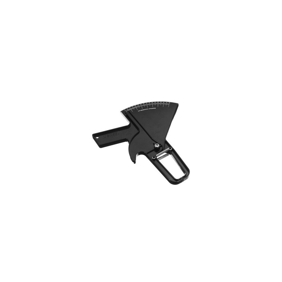Black Slim Skinfold Skin Fold Tester Body Fat Caliper Test Measurement Guide 0-80Mm