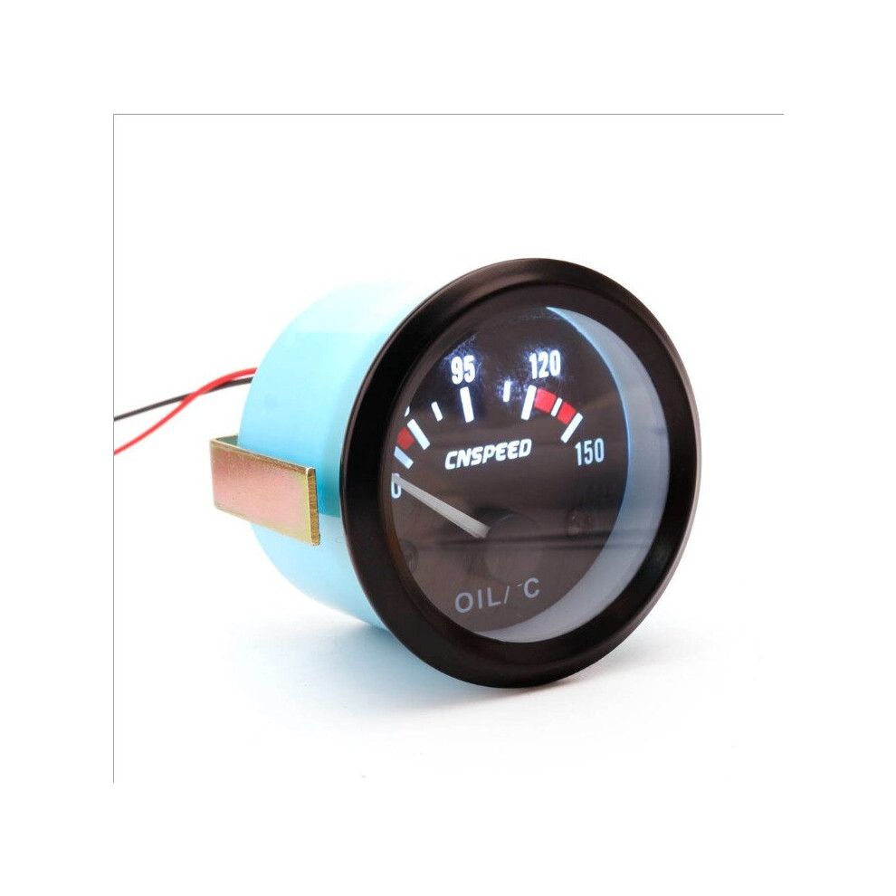 2Inch 52Mm 12V Universal 50-150 °C Oil Temp Temperature Gauge Meter For Car Motorcycle Black 5202984953241