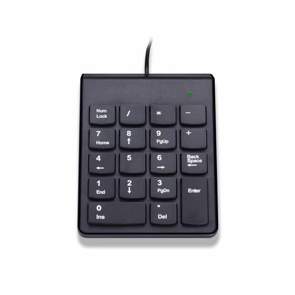Small Usb Wired 18Keys Numeric Keypad Mini Number Pad Keyboard For Laptop Pc Black 4151093655731