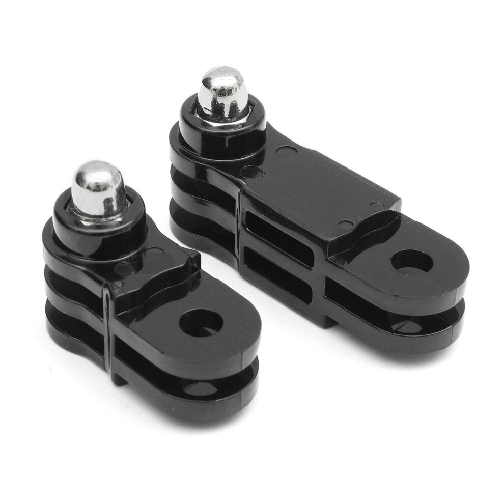 2Pcs Long And Short Straight Joint Adapter For Gopro Hero 5 4 3 Plus 3 2 1 Camera Black 4151093692910