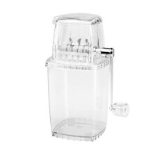 Portable Manual Ice Shaver Block Shaving Machine Crusher Snow Ice Cone Maker Transparent