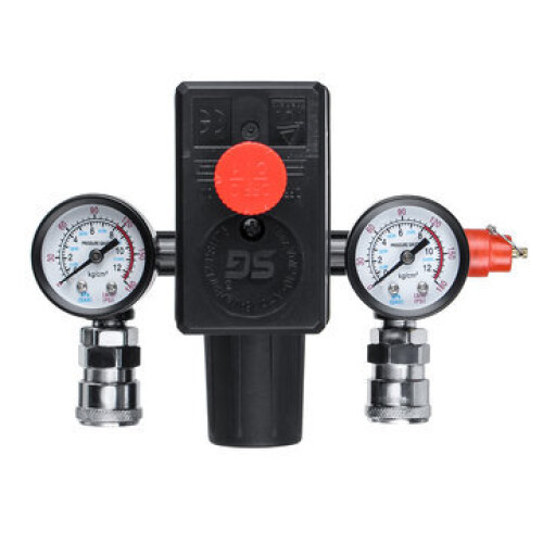 220V/380V Air Compressor Pressure Switch Air Valve Manifold Compressor Control Regulator Gauges 1