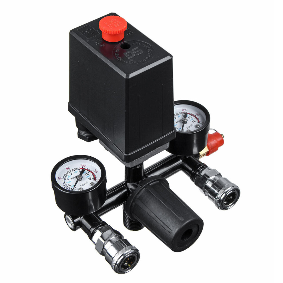 220V/380V Air Compressor Pressure Switch Air Valve Manifold Compressor Control Regulator Gauges 8651945789721