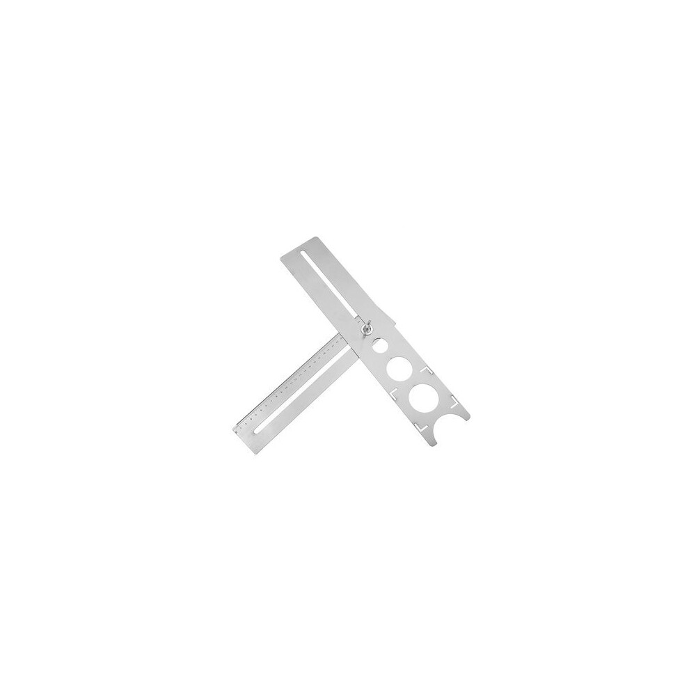 Multifunctional Tile Locator Hole Puncher Adjustable Hole Position Measuring Ruler Stainless Steel 8651964789894