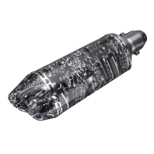Motorcycle Bike Exhaust Tip Pipe Trim Muffler Stainless Steel Tail Tube