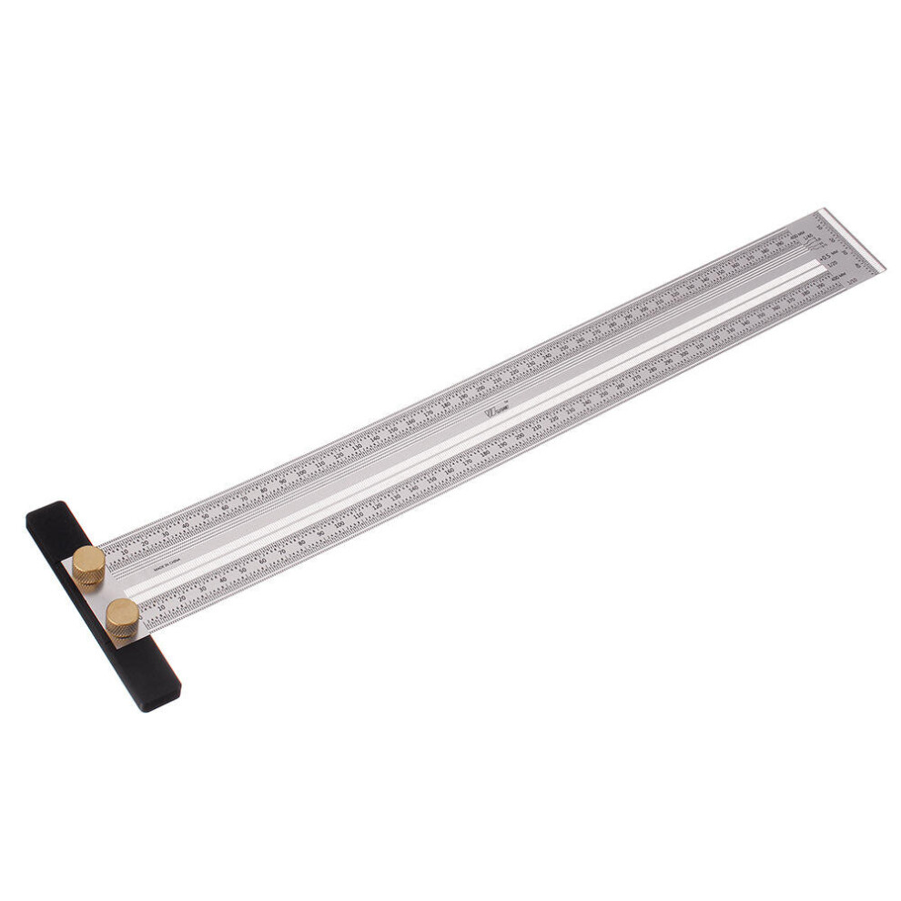 High-Precision Scale Ruler T-Type Hole Ruler Stainless Woodworking Scribing Mark Ruler 8651963789864