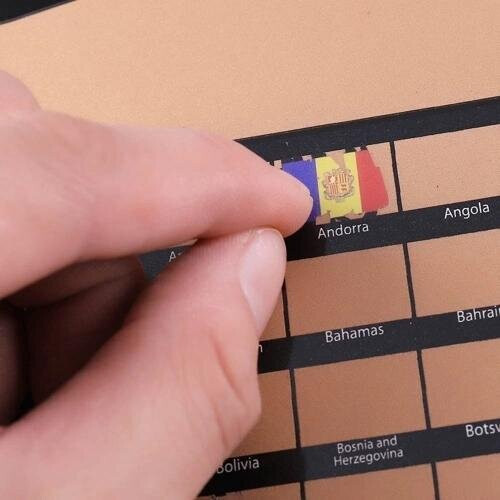 Scratch Off Map Interactive Vacation Poster World Travel Maps LARGE 1