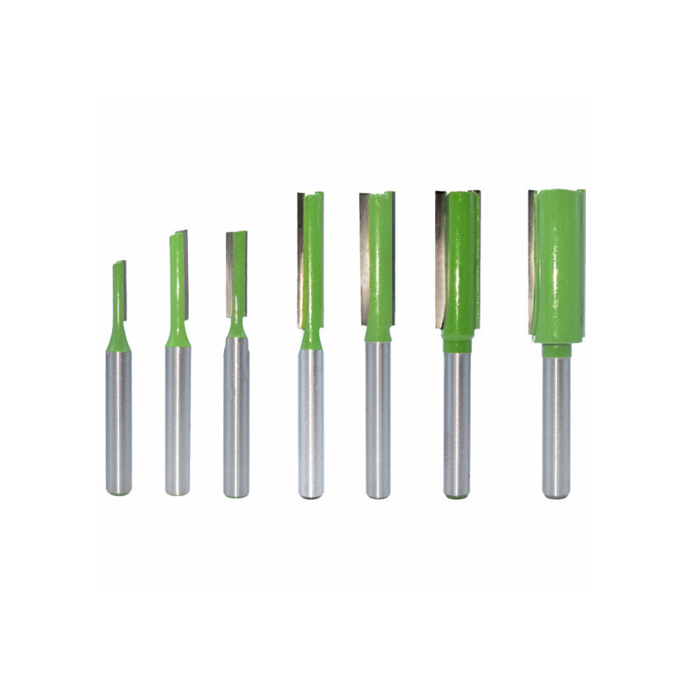 7Pcs 6Mm Straight Shank Router Bit 3-12Mm Cutting Diameter Woodworking Milling Cutter 8651936566119