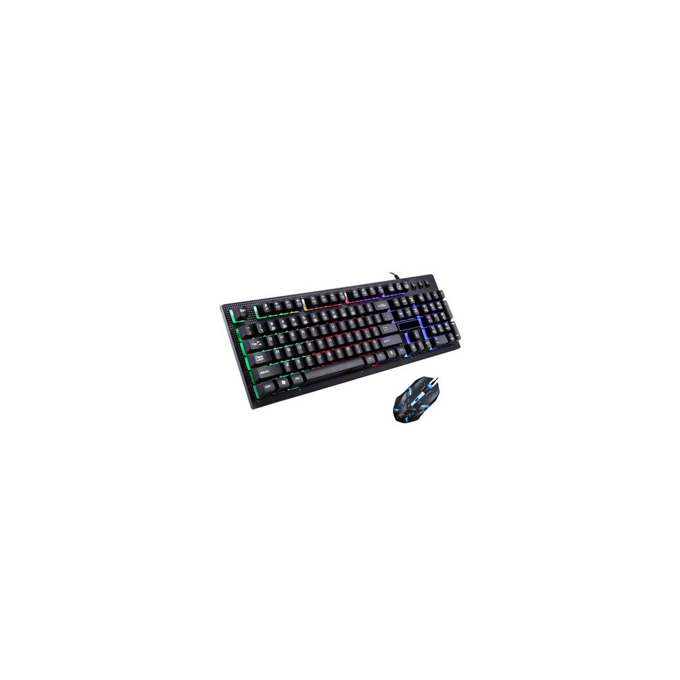 G20 104 Keys Mechanical Hand Feel Colorful Backlight Gaming Keyboard And Mouse Combo Set 840079121714