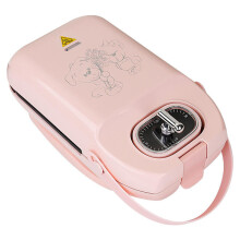 EL-3003A Electric Waffles Maker Iron Sandwich Maker Machine Bubble Egg Cake Oven Breakfast Waffle Machine 650W PINK COLOR