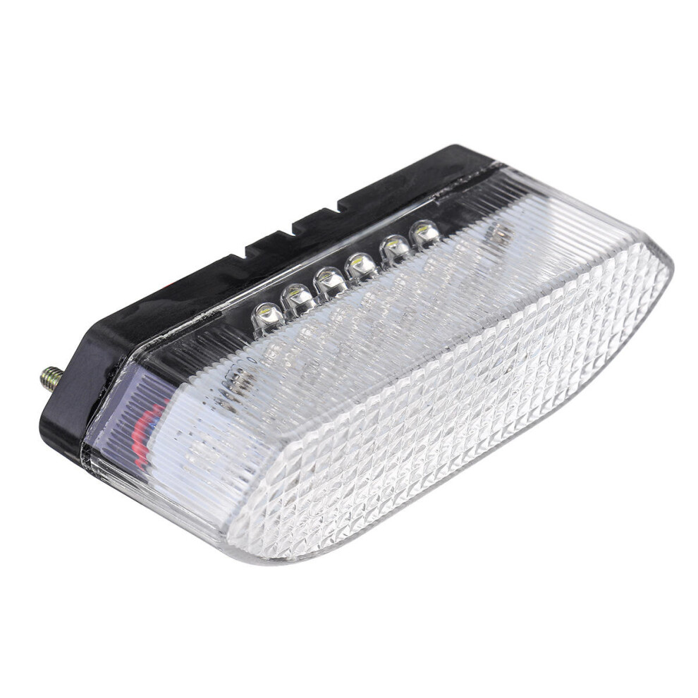 30 Led Motorcycle Tail Atv Rear Brake Stop Running License Plate Integrated Clear Colour Light 840079323828