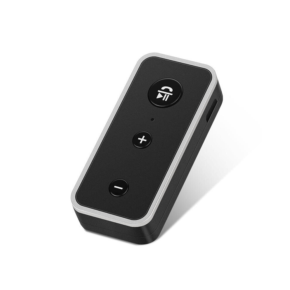 Bluetooth 5.0 Audio Receiver 3.5Mm Aux Vehicle Speaker Headset Universal One-Tow Two-Call Adapter For Headphone Speaker With Mic Black 6901722558371