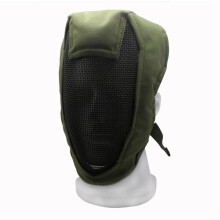 V3 Full Face Fencing Mask Iron Breathable Mesh Outdoor Tacktical Protect Masks GREEN COLOR