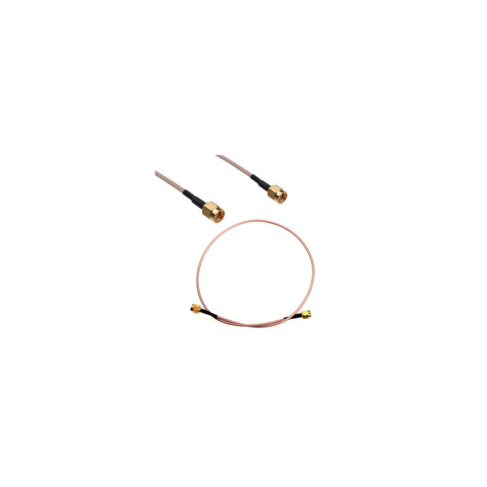 50Cm Sma Male To Sma Male Bulkhead Rf Coax Pigtail Cable Adpter Connector Rg316 4151093673124