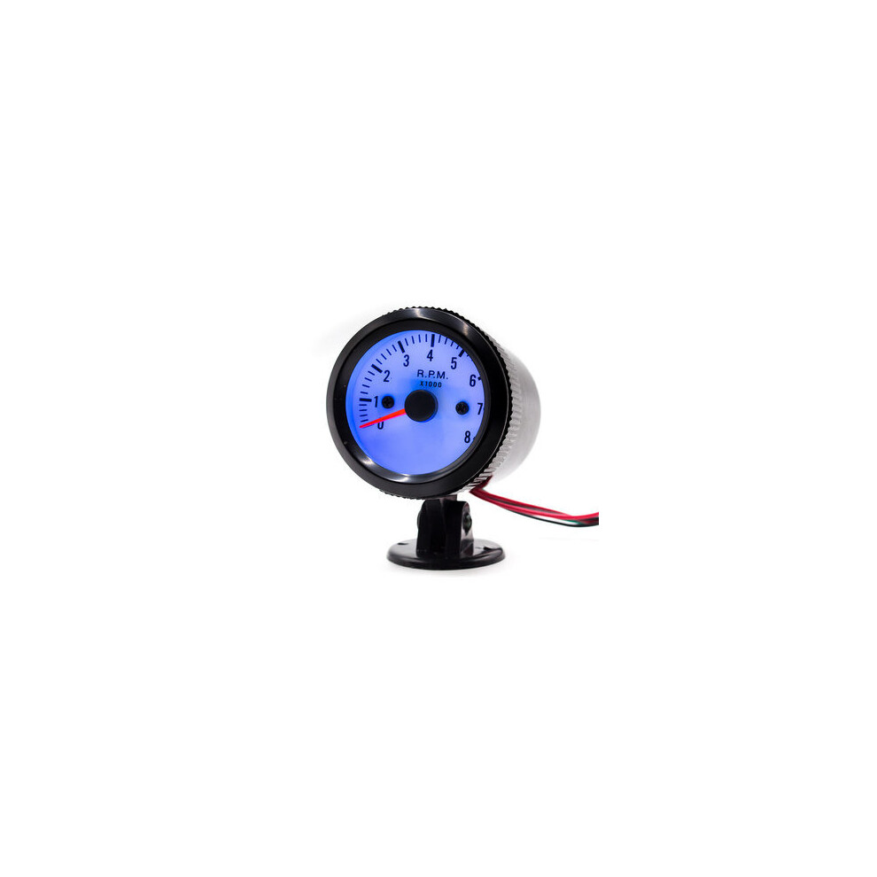 52Mm Auto Car Tachometer Tacho Gauge Meter 0-8000Rpm W/ Led Backlight Blue 5202984947073