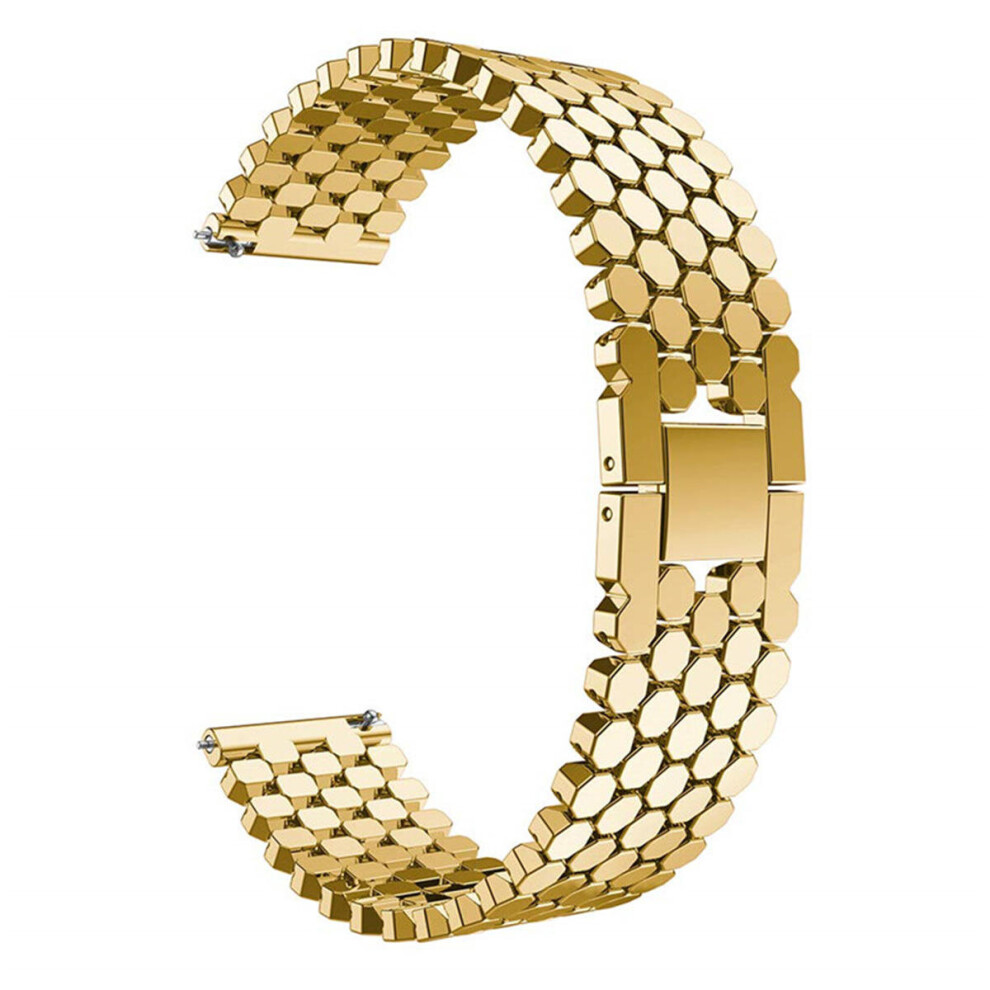 46Mm Alloy Metal Stainless Steel Watch Band Strap For Samsung Galaxy Watch Smart Watch Color Gold 6441594711653