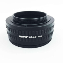 M42-M42 Mount Lens 25-55MM Adjustable Focusing Helicoid Macro Tube Adapter Tube Ring